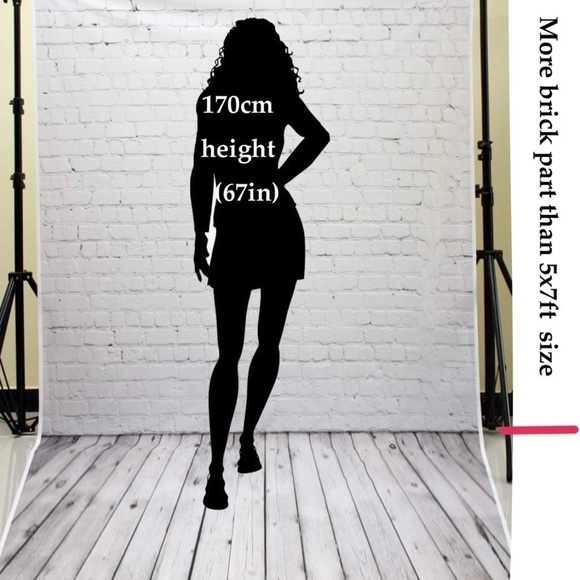 Photography Backdrop for Photo Studio Brick with attached floor 5x10ft 150x300cm - Picture 4 of 4